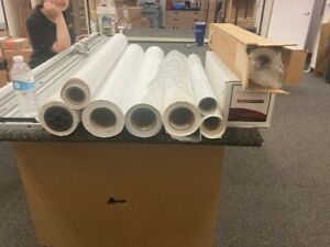 Wide format paper, new and used bundle of 9 rolls