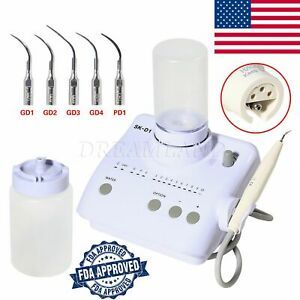 GPE 10Speed Portable Dental Ultrasonic Piezo Scaler w/ 2*Bottles F/ DTE SATELEC