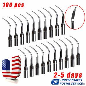 100* Dental Ultrasonic Piezo Scaler Scaling Tip G1 Fit EMS Handpiece