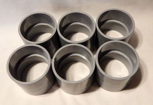 Cantex 2&#034; Coupling-Slip Joint-PVC Fittings-Electrical Gray Conduit-6 ea