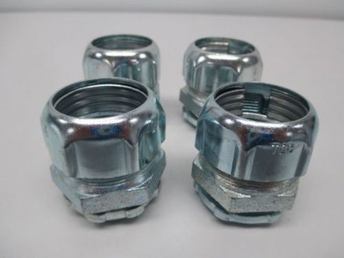 Lot 4 new thomas&amp;betts 8321 threadless rigid raintight connector 1in d245979 for sale