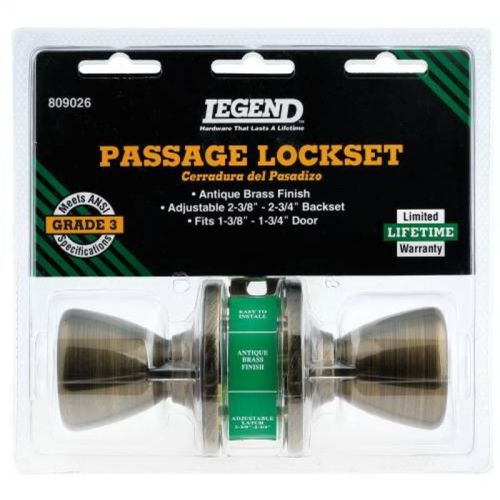 Passage Lockset Ab 809026 Legend Passage Locks 809026 076335651392