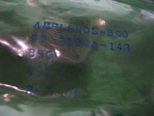 QTY 2 MILITARY AMPHENOL 97-3102A-14S (850) CONNECTOR COMPONENT SHELL ONLY NOS