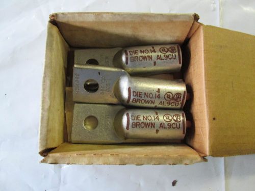Ilsco acl-350 mcm wire connector aluminum or copper lot of (3)  new for sale