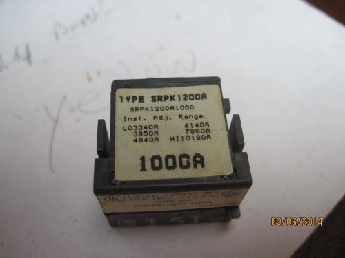 GENERAL ELECTRIC TYPE  SRPK1200A   100GA PLUG