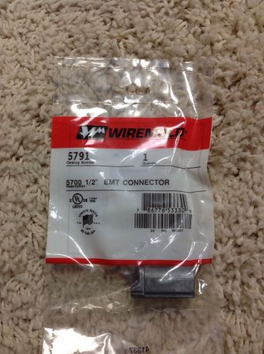 LOT OF 6 NEW WIREMOLD 5700 1/2&#034;  EMT CONNECTORS  5791 *Free Shipping*