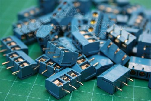 20pcs kf301-3p  plug-in screw terminal block connector pitch panel pcb mount for sale