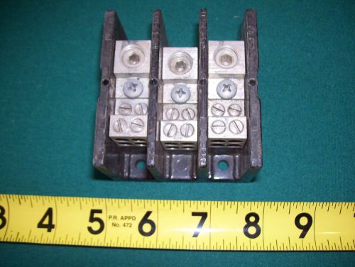 (1) - used - square d power distribution terminal block lba362104 class 9080 for sale