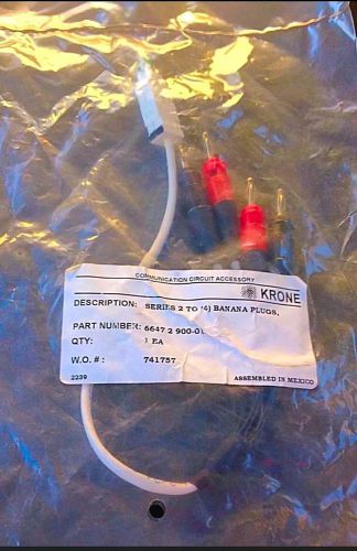 New Krone ADC Test Clips Series 2 To 4 Bananna Plugs 6647-2-900-01