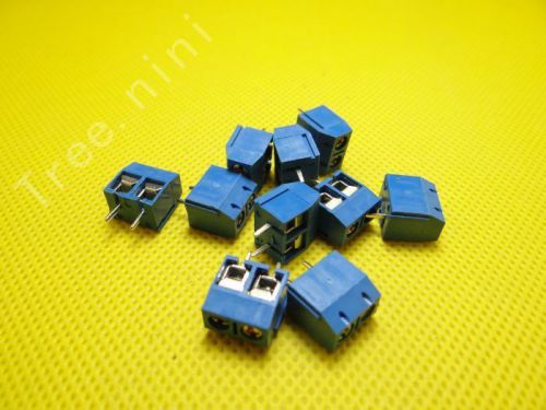 10pcs x 2 pin screw terminal block connector 5.08mm pitch for sale
