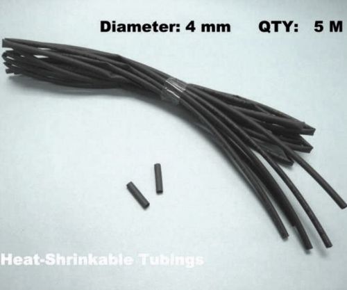 5/32&#034; dia 4.0 mm black heat shrink tubing #a3 16 ft for sale