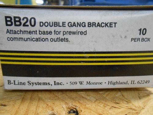 B-LINE BB20 DOUBLE GANG BRACKET FOR LOW VOLTAGE
