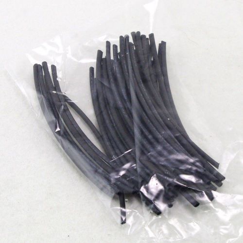 (50) 6mm(ID) length 10cm Black Insulation Heat Shrink Tubing Wire Cable Wrap