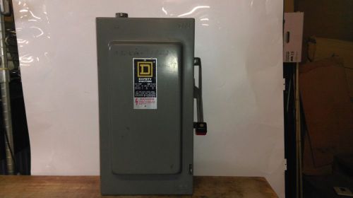 SQUARE D H-363 SERIES D3 100 AMPS 600 V.AC SAFETY SWITCH W/ FUSETRON FRS-R 70