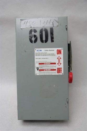 Eaton cutler-hammer dh363fgk heavy duty safety switch 100a 600v, fusible for sale