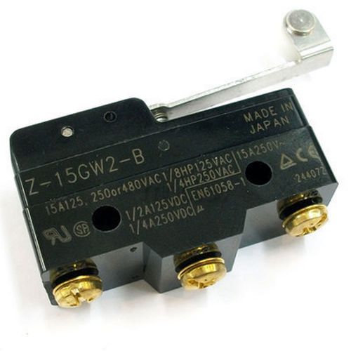 1 x OMRON Z-15GW2-B Z15GW2B Normally Open Limit Hinge Roller Basic Micro Switch