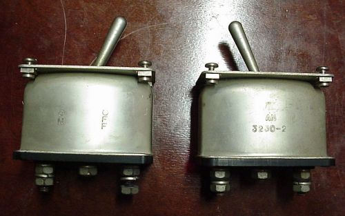 TOGGLE SWITCHES 30 AMPERE HERMETICALLY SEALED  CUTLER-HAMMER Lot of 2 HUGE!!