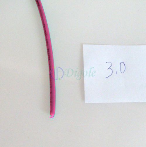 Heat shrink tubing tube diameter 3mm 1/8&#034; x 3m/9ft @red for sale