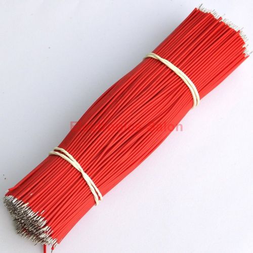 100x red 150mm/6&#034; ul-1007 26awg wire, cable, 300v, 80°c . for sale