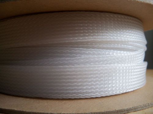 3/4&#034; Natural (Clear) PET Expandable Braided Sleeving, 25 Feet!