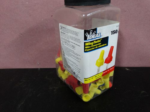 75 pcs IDEAL WINGTWISTED WIRE CONNECTOR ASSORTMENT RED &amp; YELLOW 30-5152JR