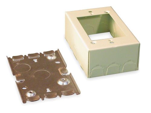5-NEW Wiremold V5748-5 Ivory Steel 5-Gang Switch &amp; Receptable Box
