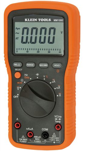Klein tools mm1000 auto ranging digital multimeter / tester with backlit display for sale