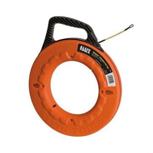Klein tools 100 ft. non-conductive polypropylene case fiber glass fish tape new for sale