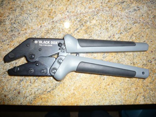 Black box ft001 network cable crimp tool - frame only - rubber insert handles for sale