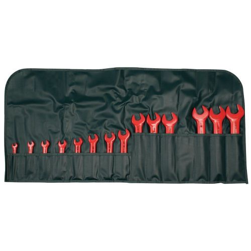 Wiha 20190 14 piece insulated open end wrench sae pouch set for sale