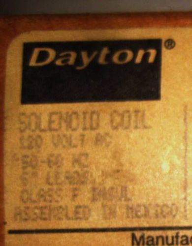 lot of 2 Dayton Solenoid Valve Coil, 120VAC, 60/50 Hz, # 6X543 (new old stock )