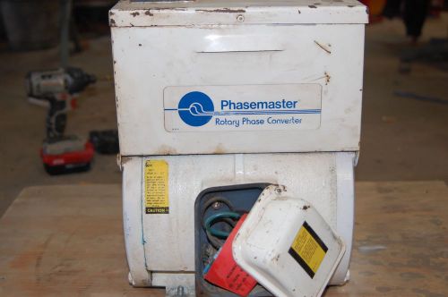 Phasemaster 5 hp rotary phase converter model no. sm-10-b for sale
