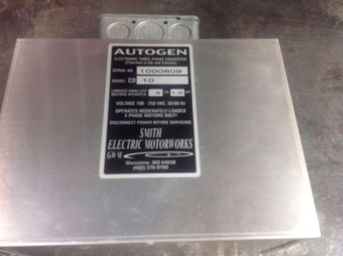 AutoGen Electronic Three Phase Power Converter CD10 .5 to 1.5 hp