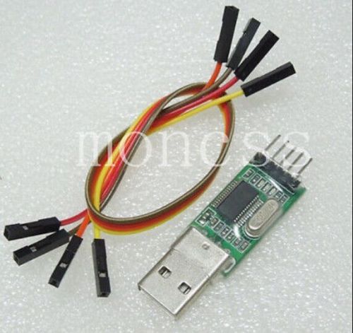 10 x USB To RS232 TTL Converter Adapter 5V/3.3V Module PL2303 +4pcs dupont cable