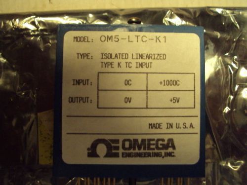 Omega OM5-LTC-K1 Isolated Linearized Type K T/C Input to 1000C; out 0 to +5 V