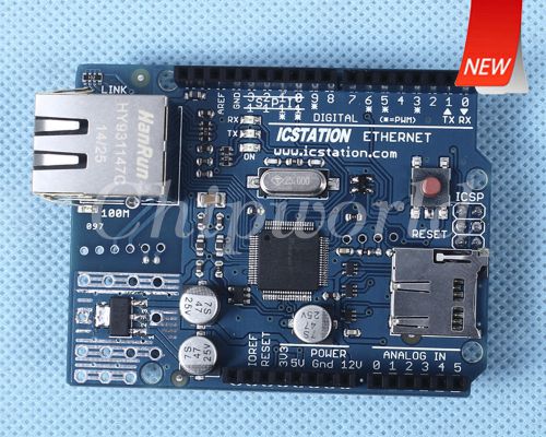 W5100 ETHERNET SHIELD WITH MICRO SD SLOT ARDUINO COMPATIBLE