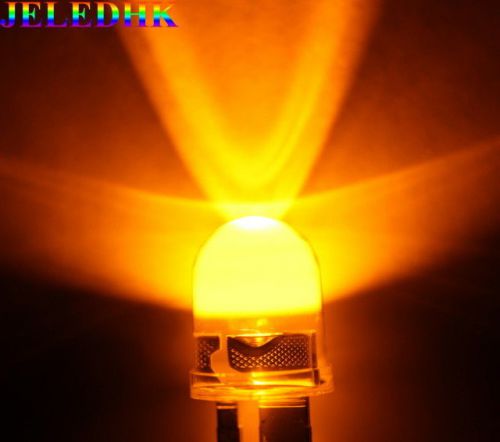 New 5 Pieces 10MM 1Watt 40° Yellow LED 280,000mcd For Car Boat Light DIY