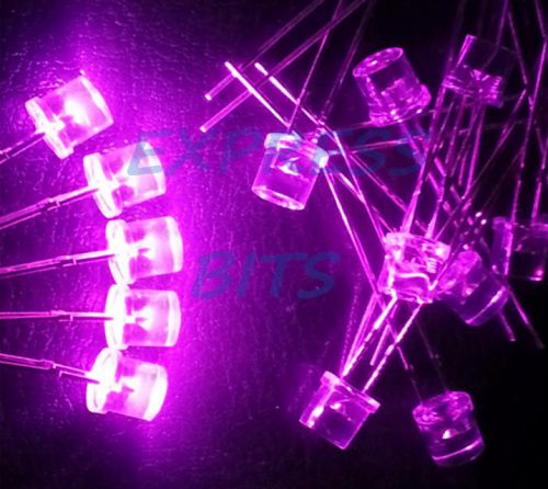 Pre wired flat top 10x pink 5mm 10000mcd  ultra bright leds led lights parts for sale