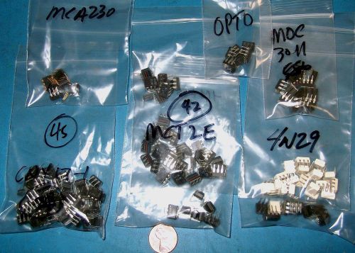 APPRX 145PC LOT ASSORTED OPTO COUPLERS