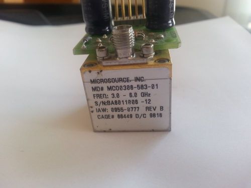 YIG MICROSOURCE OSCILLATOR  3 - 6 GHz MCO0308-583-01