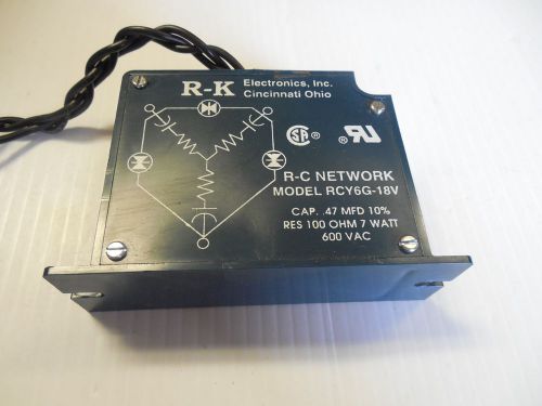 RK ELECTRONICS VOLTAGE FILTER RCY6G-18V RCY6G18V 100? 7W 600 VAC