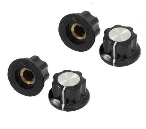 10pcs adjustable turn 16mm top 6mm shaft insert dia potentiometer rotary knobs for sale