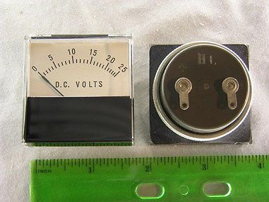 Jewell MS1 1.75&#034; 0-25VDC Panel Meter Fit in 1 1/2&#034; Hole