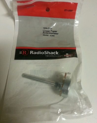 RadioShack Linear Taper  Potentiometer 100k-Ohm 250VDC 0.25W #271-0092