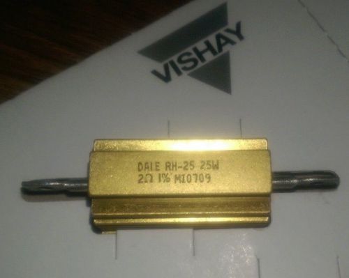 V ishay / dale wirewound resistor chassis mount 2 ohm 25w 1%  **new** for sale
