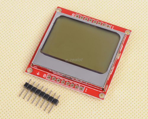 1pcs 84x48 84*48 nokia 5110 lcd module with white backlight adapter pcb for sale