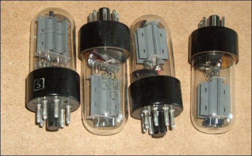6N7 Dual Output Triode Tubes 6H7C / 6N7S. Lot of 4