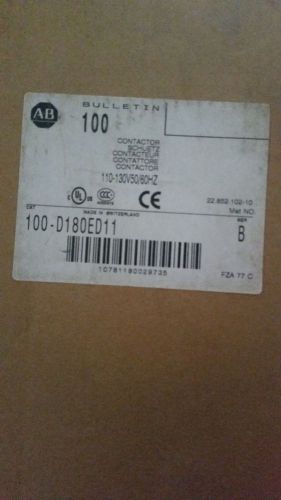 Allen bradley 100-d180ed11 bulletin 100 series contactor- $1,500 value- used!!! for sale