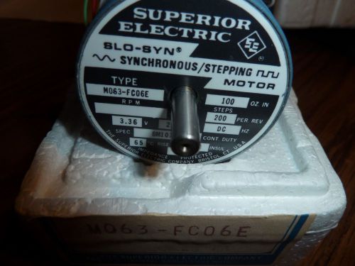 Superior Electric SLO-SYN Synchronous Stepping Motor M063-fc06E