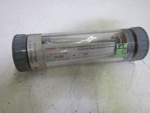Brooks instrument division 1303al16aa11a flow meter 100psig *used* for sale